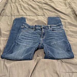American Eagle Outfitters Dark Blue Skinny Jeans